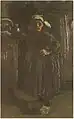 Peasant Woman Standing Indoor, by Vincent van Gogh  (1885)