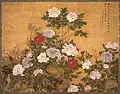China, Qing dynasty, Kangxi period, 1672 Ink and pigment on silk