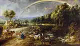 Peter Paul Rubens – Landscape with a Rainbow, c. 1638