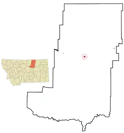 Location of Malta, Montana