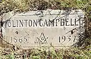 Grave-site of Clinton Campbell (1865–1937).