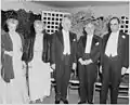 Dutra, Truman, Mrs. Truman and other dignitaries at a state dinner.