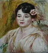 Auguste Renoir, Portrait of Adèle Besson, 1918, oil on canvas, 41 × 36.8&nbsp;cm.