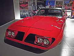 Pop-up headlights raised