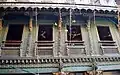 Traditional decoration on wooden windows.