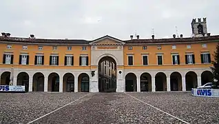 Portico of Piazza Cavour.