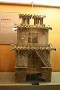 A pottery tower from the Han dynasty (202 BC&nbsp;– AD 220)