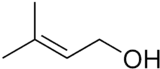 Skeletal formula of prenol