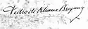 Prince Pedro de Alcântara's signature