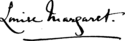 Princess Louise Margaret's signature