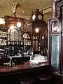 One of the characteristic booths at the Princess Louise in High Holborn
