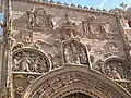 Principal facade of Santa María la Real Church.