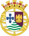 Temporary coat of arms representing Portuguese Angola at the Portuguese colonial exhibition (1934).
