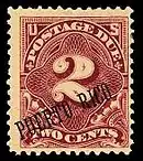 United States, 1899: postage due stamp overprinted for use in Puerto Rico