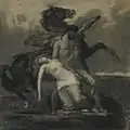 Rhadamistus in Queen Zenobia Thrown Into the Araxes River by François Chifflart