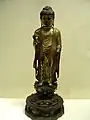 Standing Buddha. Unified Silla period, 7th century., c. 700. Gilt bronze, h. 47.3&nbsp;cm. Asian Art Museum of San Francisco, Avery Brundage Collection.