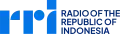 RRI's fourth logo with the words "Radio of the Republic of Indonesia"