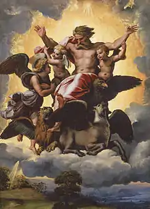 RaphaelVision of Ezekiel. 41 × 30&nbsp;cm.