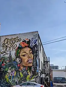 A mural found in Toronto's Reggae Lane