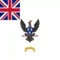 Regimental Colours of the Royal Sicilian Regiment, reconstructed on the extant description of the flag