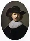 Rembrandt in 1632, when he was enjoying great success as a fashionable portraitist in this style.