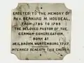Rev Bernard Michael Houseal (Loyalist from New York; friend of Prince Edward)