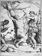 Martyrdom of St. Bartholomew, 1624, etching & engraving, 31.6 x 23.7&nbsp;cm.