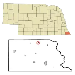 Location of Shubert, Nebraska