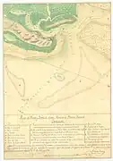 Map of the Santa María River Harbor and Bar in East Florida, original by Antonio Conesa; copied in Havana on November 19, 1796, by Pedro Berrio