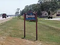 Welcome sign along U.S. 67
.
