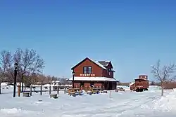Riverton Transportation and Heritage Museum in winter.