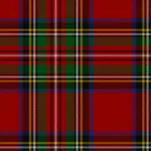 The Royal Stewart tartan