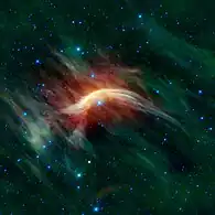 The runaway star Zeta Ophiuchi and the bow shock formed by this massive star