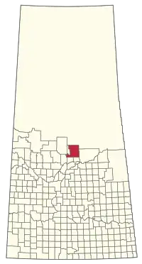 Location of the RM of Paddockwood No. 520 in Saskatchewan