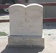 The grave of Charles Cook's son, Franklin wife Annie M. Cook (Coates).