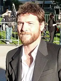 A photograph of Sam Worthington
