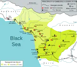 Location of Mingrelia