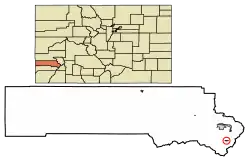 Location of Ophir in San Miguel County, Colorado.