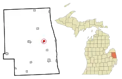 Location of Carsonville, Michigan