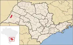 Location in São Paulo state