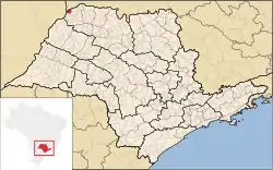Location in São Paulo state