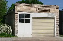 The Chalk Building in downtown Scotia was constructed from locally quarried chalk rock. It is listed in the National Register of Historic Places.