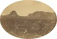 View through Mitchell Pass, July 1858. By Samuel C. Mills, photographer with the Simpson Expedition