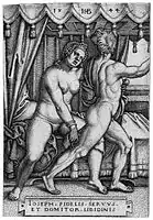 Joseph and Potiphar's Wife, 1544, 81 × 56&nbsp;mm