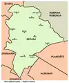 Map of Sečanj municipality