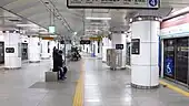The platform at&nbsp;Hoehyeon Station&nbsp;on Seoul Subway Line 4 in Jung-gu, Seoul