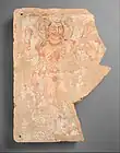 Shiva-Oesho wall painting with fragment of a worshipper, Bactria, 3rd century AD.