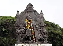 This statue of Chatrapati is just outside the main entrance of Raigad fort