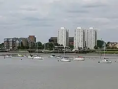 Grays town skyline