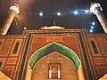 The shrine at night